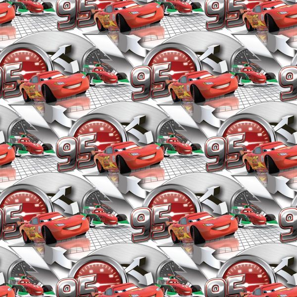 FCS L 7134 AG Design textilný foto záves detský obrazový Cars - Autá Disney FCSL 7134, veľkosť 140 x 245 cm