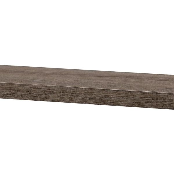 Autronic -  Polička nástenná 120 cm, MDF, 3D dekor dub sonoma dark, baleno v ochranej fólii - P-002 S