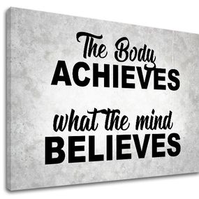 Motivačný obraz na stenu The body achieves_002