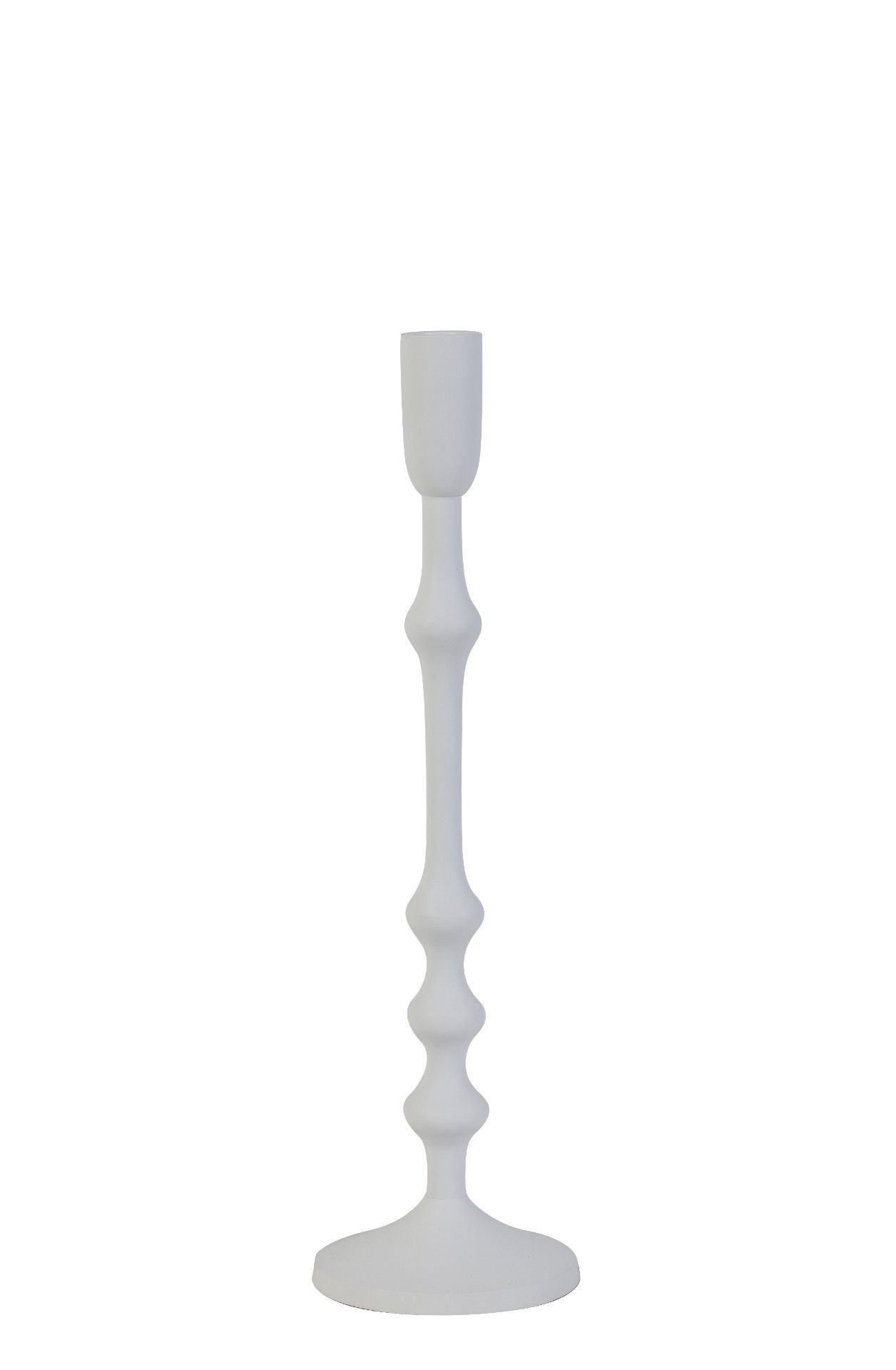 Stojan na sviečku SEMUT, matt white, 40 cm (S)