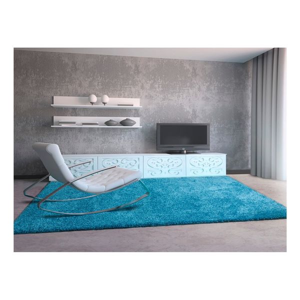 Modrý koberec Universal Aqua Liso, 57 × 110 cm