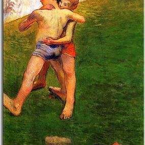Breton Boys Wrestling Paul Gauguin Obraz zs17068