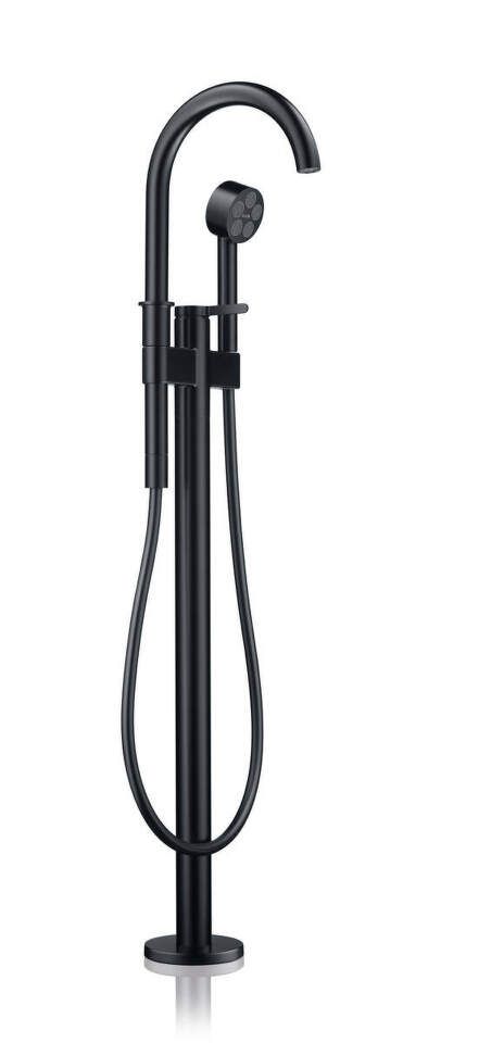 Axor One - Páková vaňová batéria voľne stojaca na podlahe, čierna matná 48440670