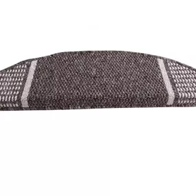 Vopi koberce Nášľapy na schody hnedý Promenade polkruh - 28x65 půlkruh (rozměr včetně ohybu)