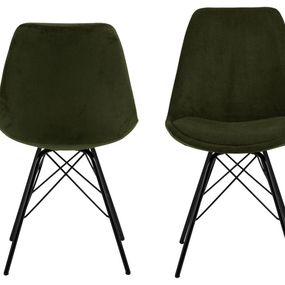 Jídelní židle Eris olivově zelená