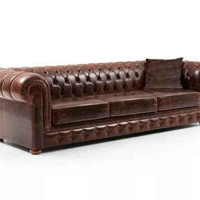 Dizajnová sedačka Chesterfield 276 cm hnedá