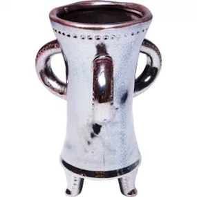 KARE Design Hnědá kameninová váza Antiquity 26 cm