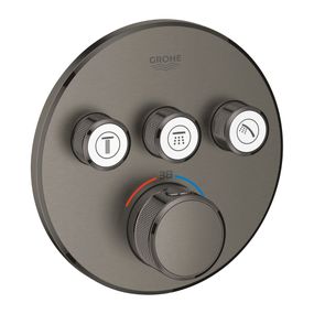 Grohe Grohtherm SmartControl - Termostat pre podomietkovu inštaláciu s tromi ventilmi, kartáčovaný Hard Graphite 29121AL0