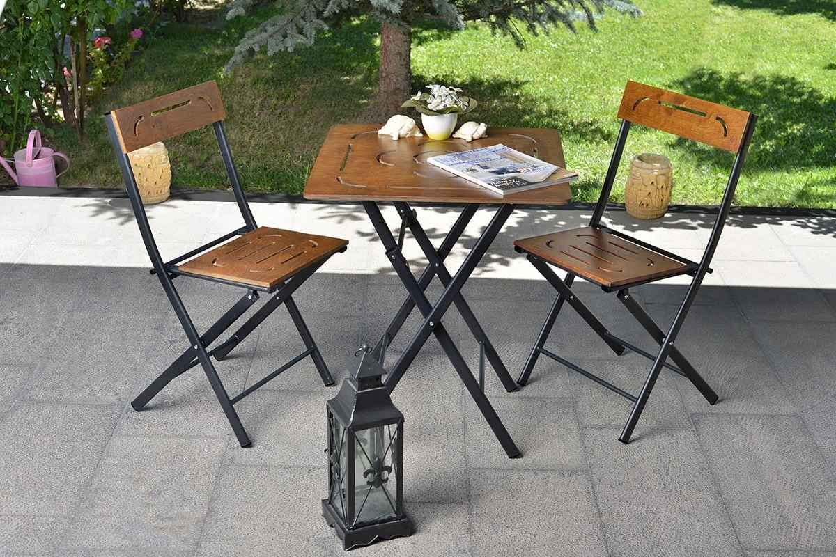 Sofahouse Záhradná zostava Lanelle vzor orech - 2-miestna