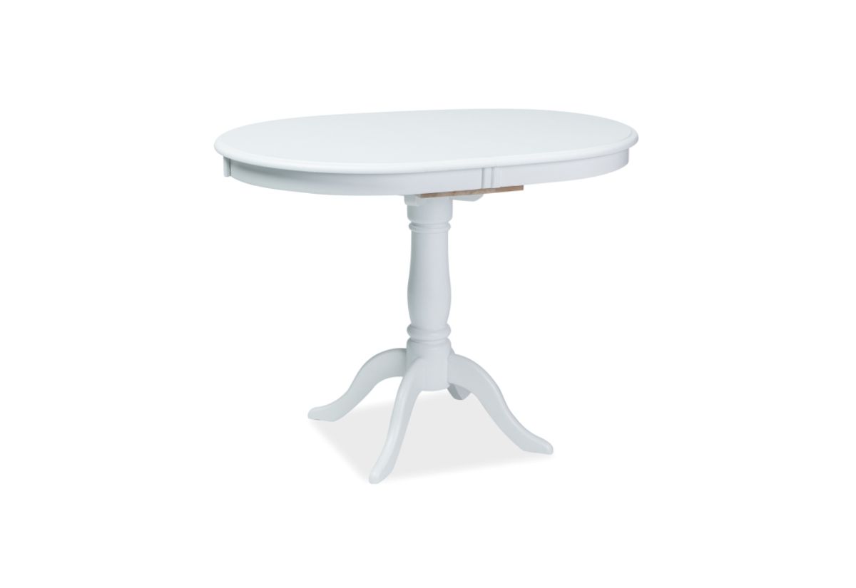 Expedo Rozkladací jedálenský stôl ODELE, 100-129x75x70, biela