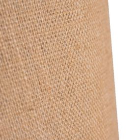 Euluna Stojaca lampa Jute cylinder, prírodná hnedá, 145cm, Obývacia izba / jedáleň, jutový textil, kov, E27, 40W, K: 145cm