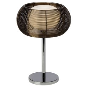 Brilliant Stolná lampa Relax bronz, Obývacia izba / jedáleň, kov, sklo, G9, 25W, K: 39cm