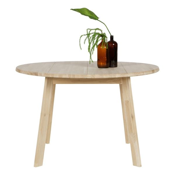 Jedálenský stôl z dubového dreva WOOOD Disc, Ø 120 cm