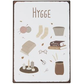 IB LAURSEN Plechová ceduľa Autumn Hygge