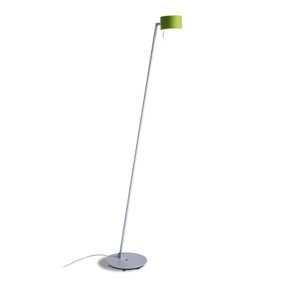 Domus Stojaca LED lampa CAI, stmiev., jablko/biela vlna, Obývacia izba / jedáleň, hliník, vlnená plsť, 7W, K: 125cm