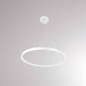Molto Luce Perfora M závesné LED svietidlo Ø 60 cm biela, Obývacia izba / jedáleň, hliník, 34W, K: 3cm