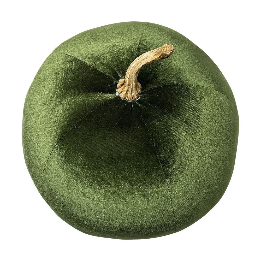 Zelené zamatové dekoratívne jablko Apple L - 33*33*36cm