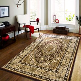 DomTextilu Hnedý vintage koberec do obývacej izby 17614-157623