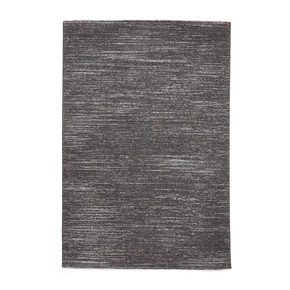 Tmavosivý umývateľný koberec z recyklovaných vlákien 120x170 cm Flores – Think Rugs