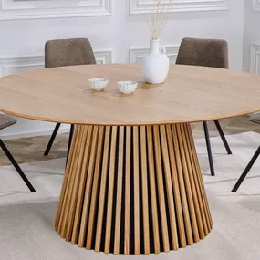 Dizajnový jedálenský stôl Wadeline 120 cm prírodný dub