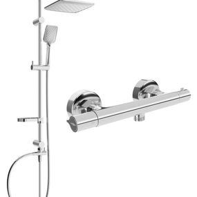MEXEN/S - Sven sprchový stĺp vrátane sprchovej termostatickej batérie Slim, chróm 77105262-00