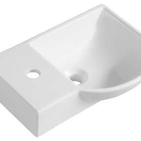 Litos 4779 keramické umývadlo ľavé, 45x32 cm, biele
