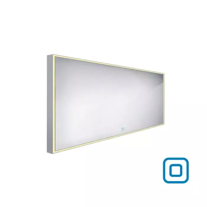 Nimco zrkadlo LED senzor 1400 x 700 Model 13000 hliníkový rám ZP 13008V ZP 13008V