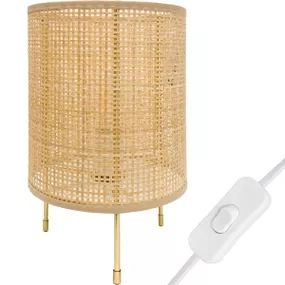 Stolová lampa BOHO bambusová