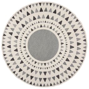 Flair Rugs koberce Kusový koberec Dauntless Shadow Rays Grey - 160x160 (priemer) kruh cm