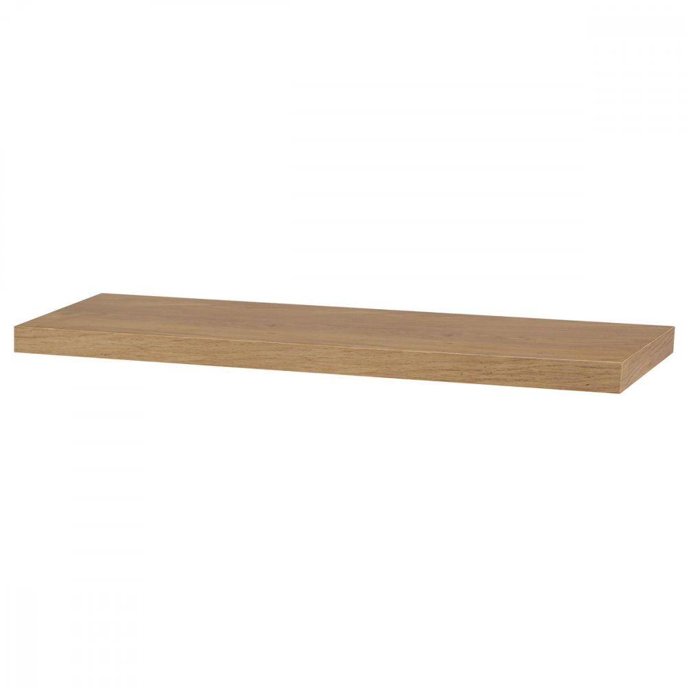 AUTRONIC P-005 DUB Polička nástenná 80 cm, MDF, 3D dekor prírodný dub, baleno v ochranej fólii