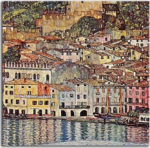 Reprodukcie Gustav Klimt - Malcesine on Lake Garda zs16778