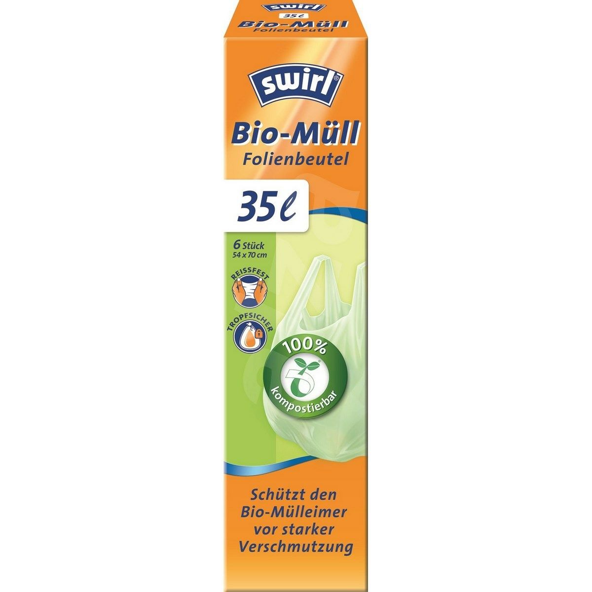 Swirl BIO kompostovateľné vrecia s ušami 35 l