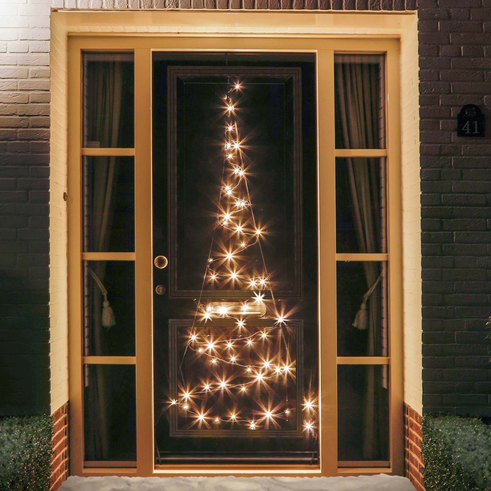 Fairybell Silueta vianočného stromčeka 60 LED, elastický pás z tkaniny, L: 85 cm, K: 210cm