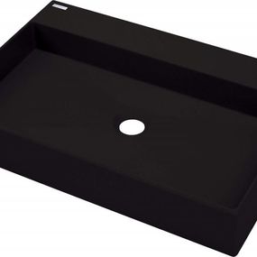 DEANTE - Correo čierna - Granitové umývadlo, na dosku - 60x40 cm CQR_NU6S