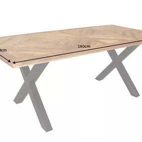 Jedálenský stôl ARKAS X Dekorhome 160x90x76 cm