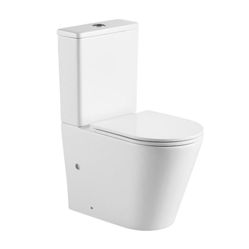 MEREO - WC kombi vario odpad, kapotované, RIMLESS, 605x380x825mm, keramické, vr. nádržky a sedátka VSD91S1