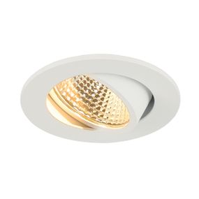 Stropné svietidlo SLV NEW TRIA 68 I CS Indoor, stropné vstavané LED svietidlo, bílé, kruhové, 2700K, 38°, vč. přídržných pružin ovladače 1003059