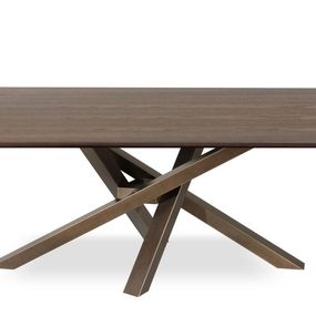 RIFLESSI - Skladací stôl SHANGAI s drevenou doskou (30 mm)