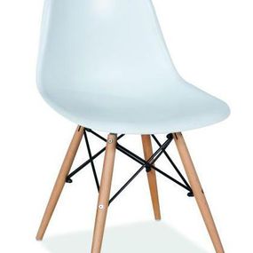 Moderná stolička MODENA II, buk/biela
