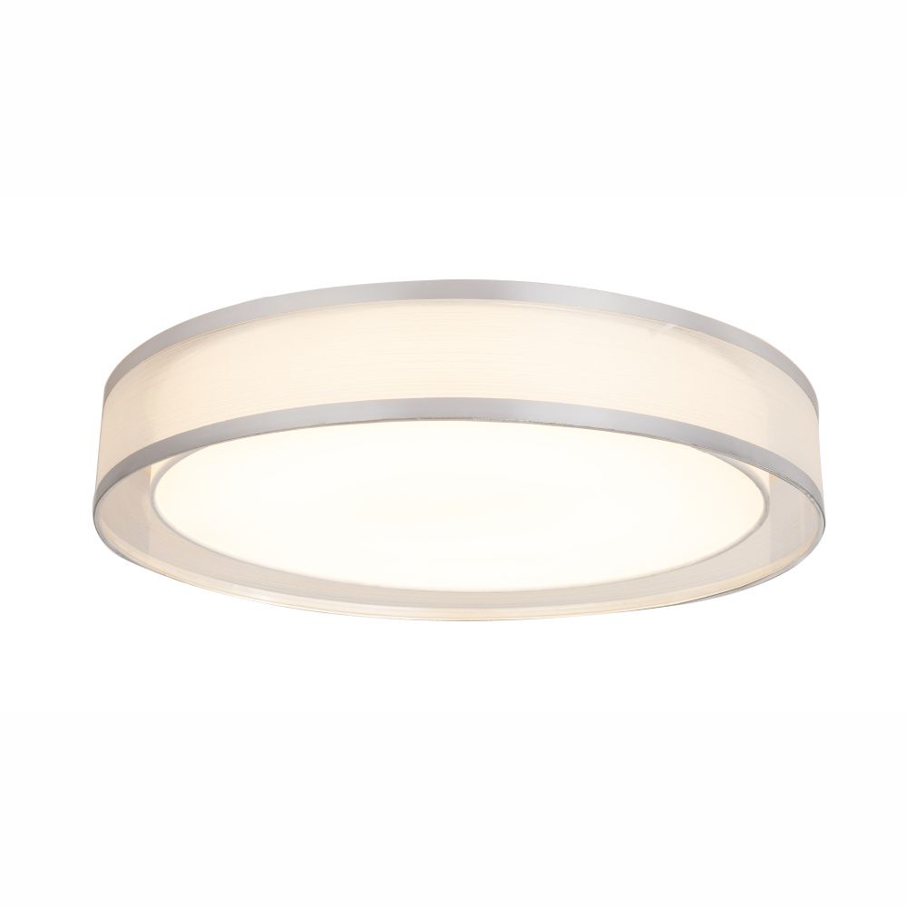 Stropné/nástenné svietidlo LED Naxos 15259D4 (chróm + biela) (Stmievateľné)