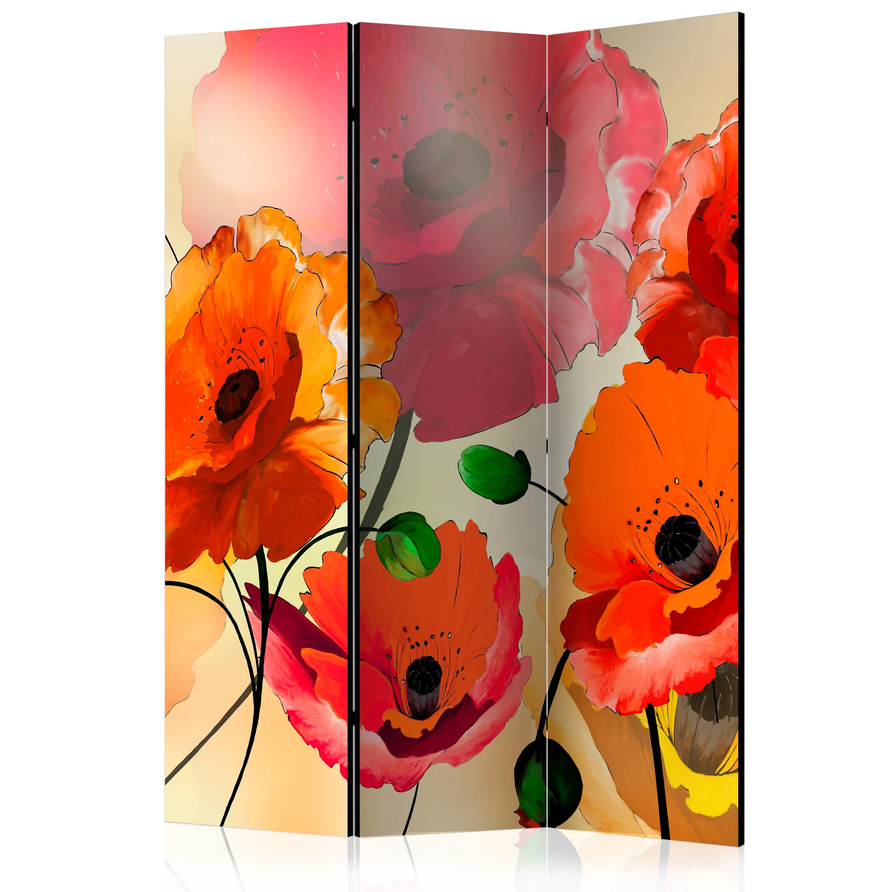 Artgeist Paraván - Velvet Poppies [Room Dividers]