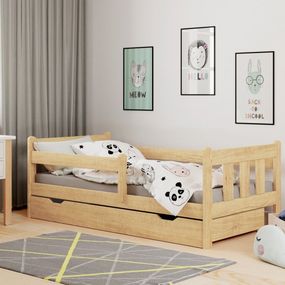 Detská posteľ so zásuvkou MARINELLA 160x80 cm Halmar Borovica