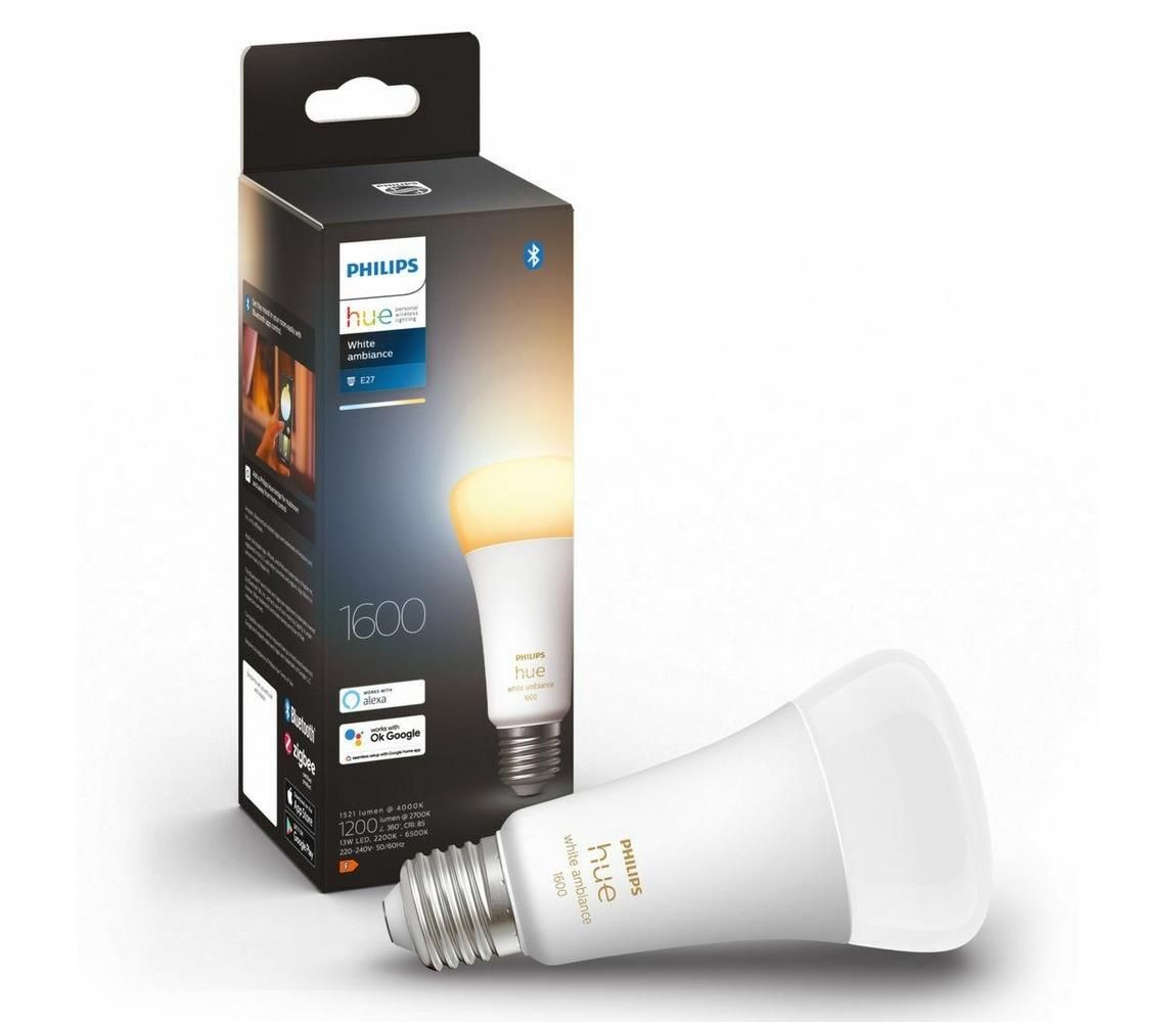 LED Stmievateľná žiarovka Philips Hue WHITE AMBIANCE E27/13W/230V 2200-6500K