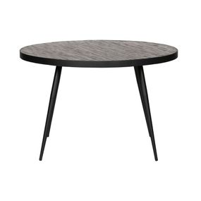 Čierny jedálenský stôl WOOOD Vic, ⌀ 120 cm