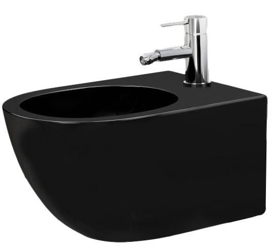 REA - Závesný bidet Carlo Mini čierna matná REA-C9901