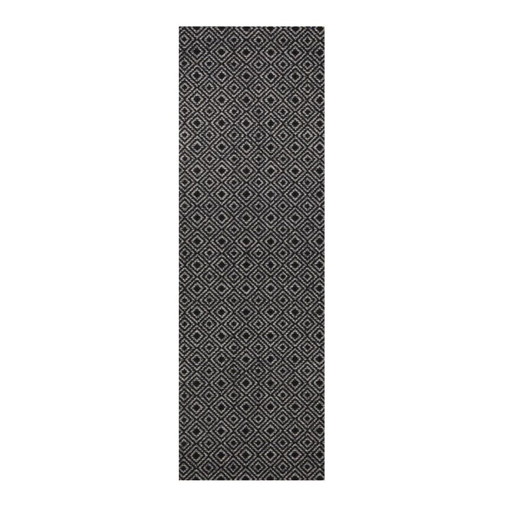 Sivo-čierny behúň Zala Living Cook & Clean Vila, 60 × 180 cm