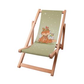 Drevené plážové lehátko Little Fox Boho