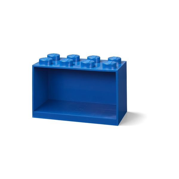 Detská modrá nástenná polica LEGO® Brick 8