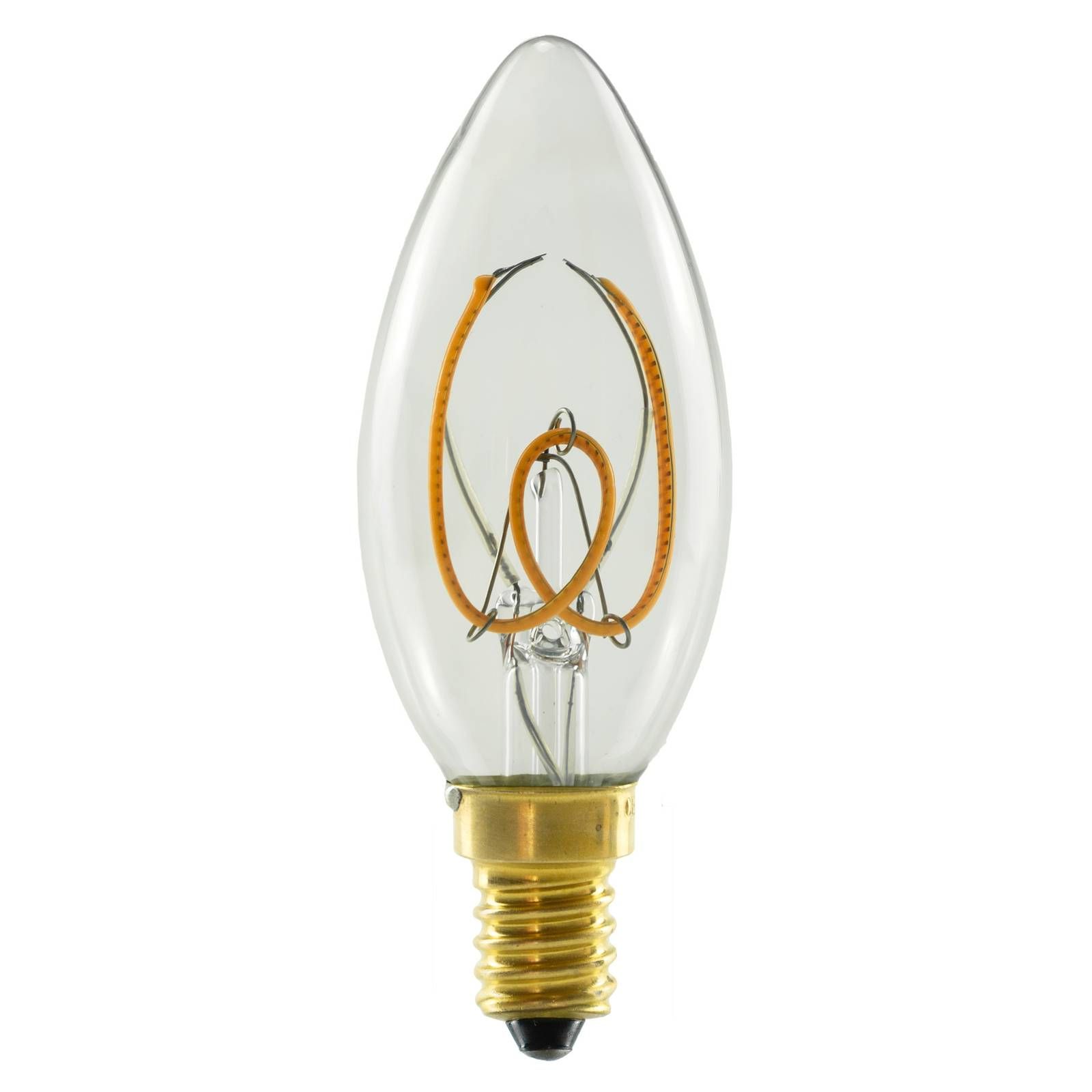 Segula SEGULA LED sviečka E14 3, 2 W stmievateľná číra, sklo, E14, 3.2W, Energialuokka: G, P: 10 cm