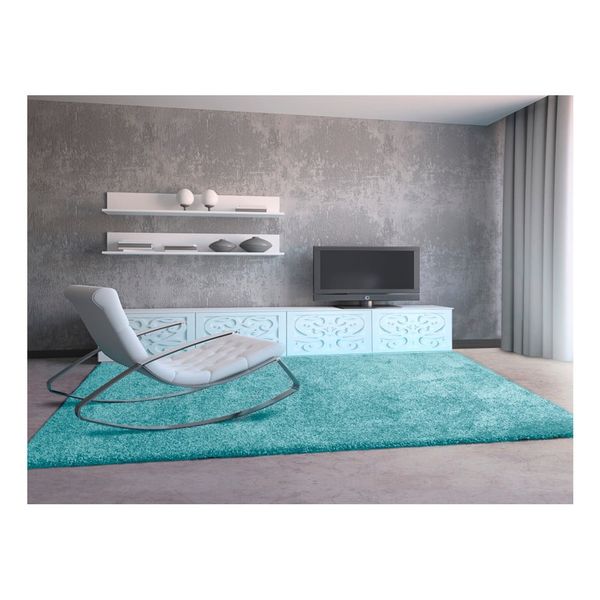 Bledomodrý koberec Universal Aqua, 160 × 230 cm